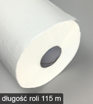 Ręcznik papierowy MAXI Celuloza 1144 o długości rolki 115 metrów bieżących